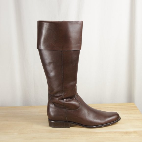 Anne Klein Maemmie Leather Riding Boots 7.5 - Picture 6 of 13
